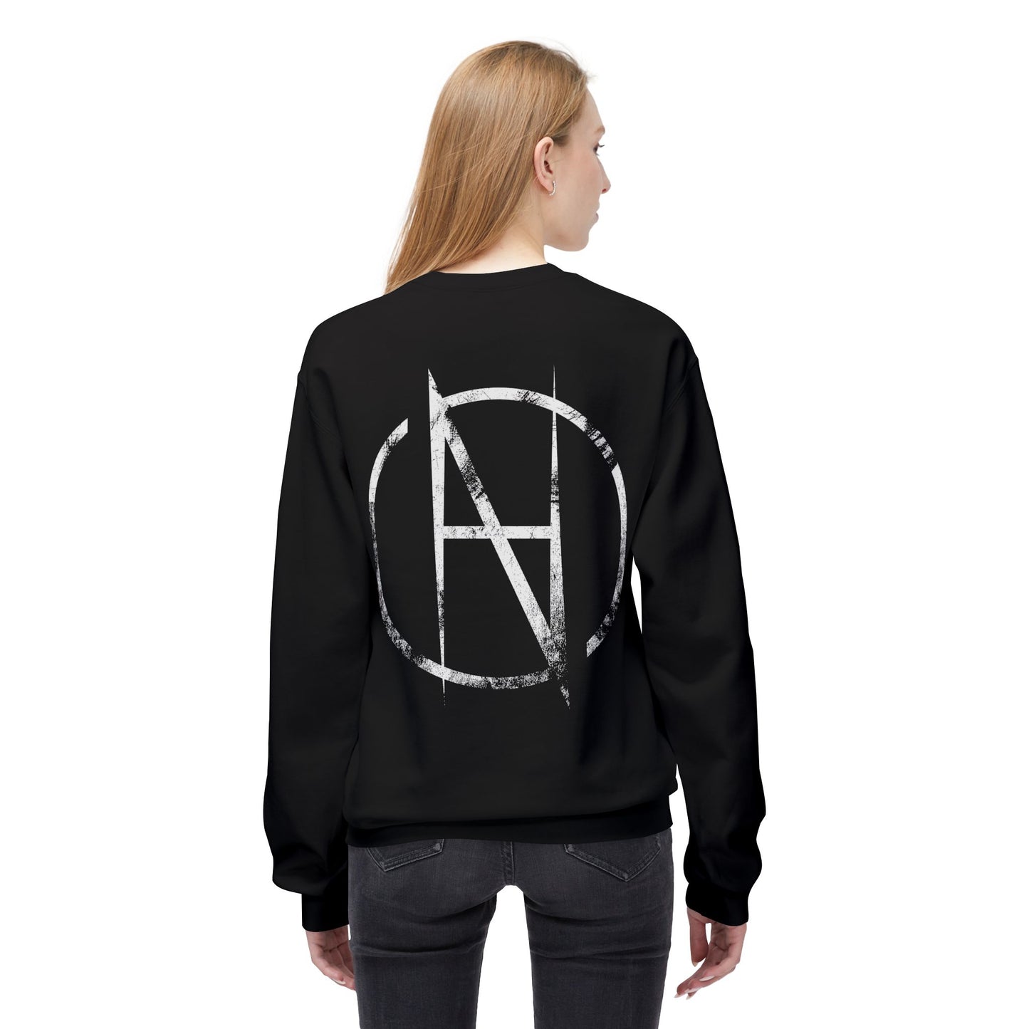 Minimal Black Sweatshirt Unisex EU