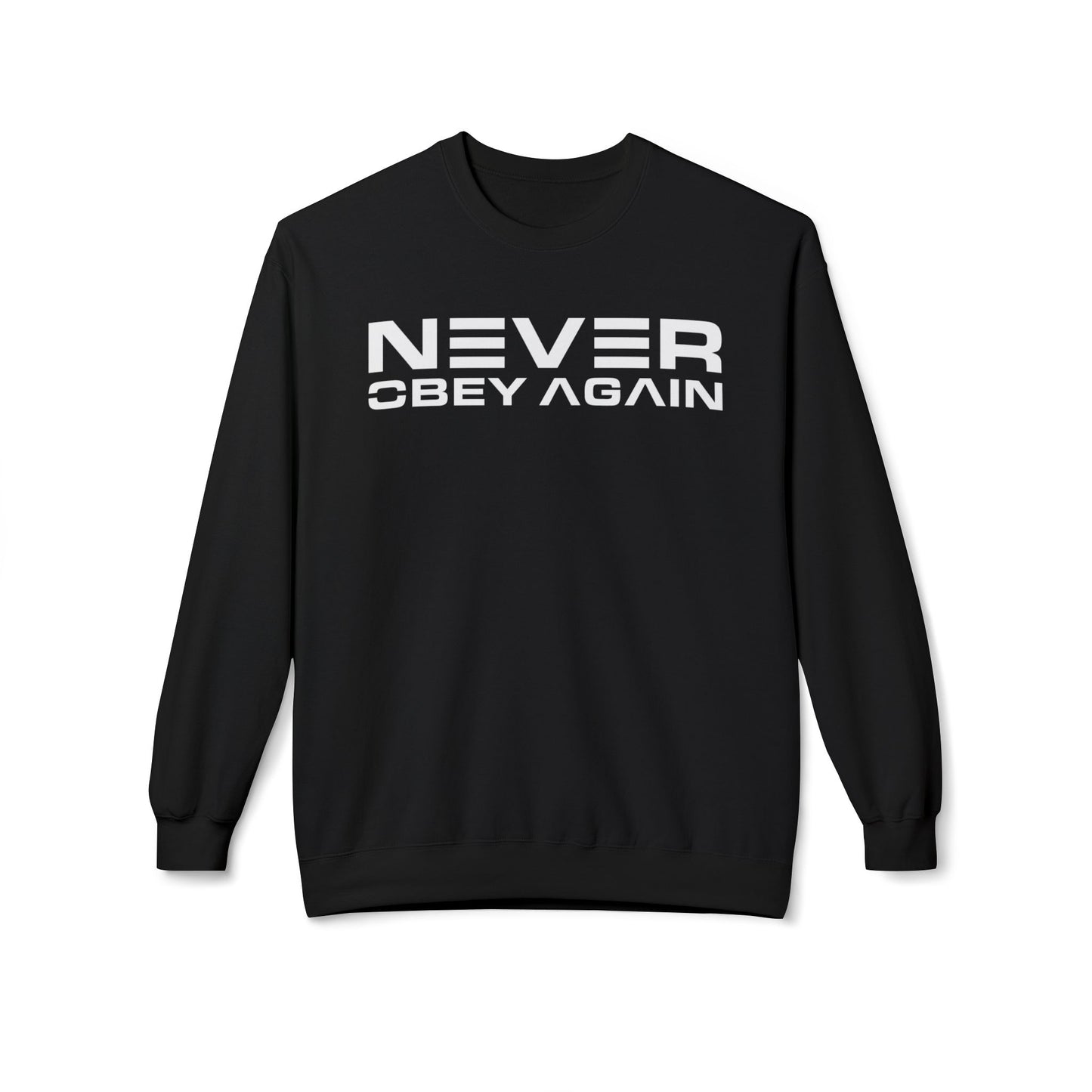 Minimal Black Sweatshirt Unisex