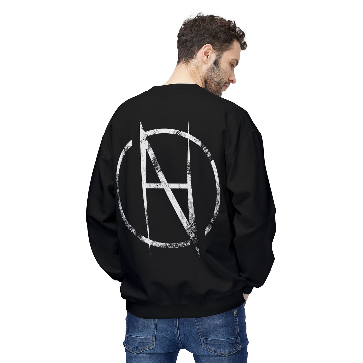 Minimal Black Sweatshirt Unisex