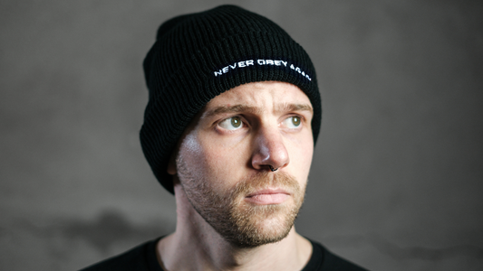 Minimal Beanie Black Winter Hat Unisex