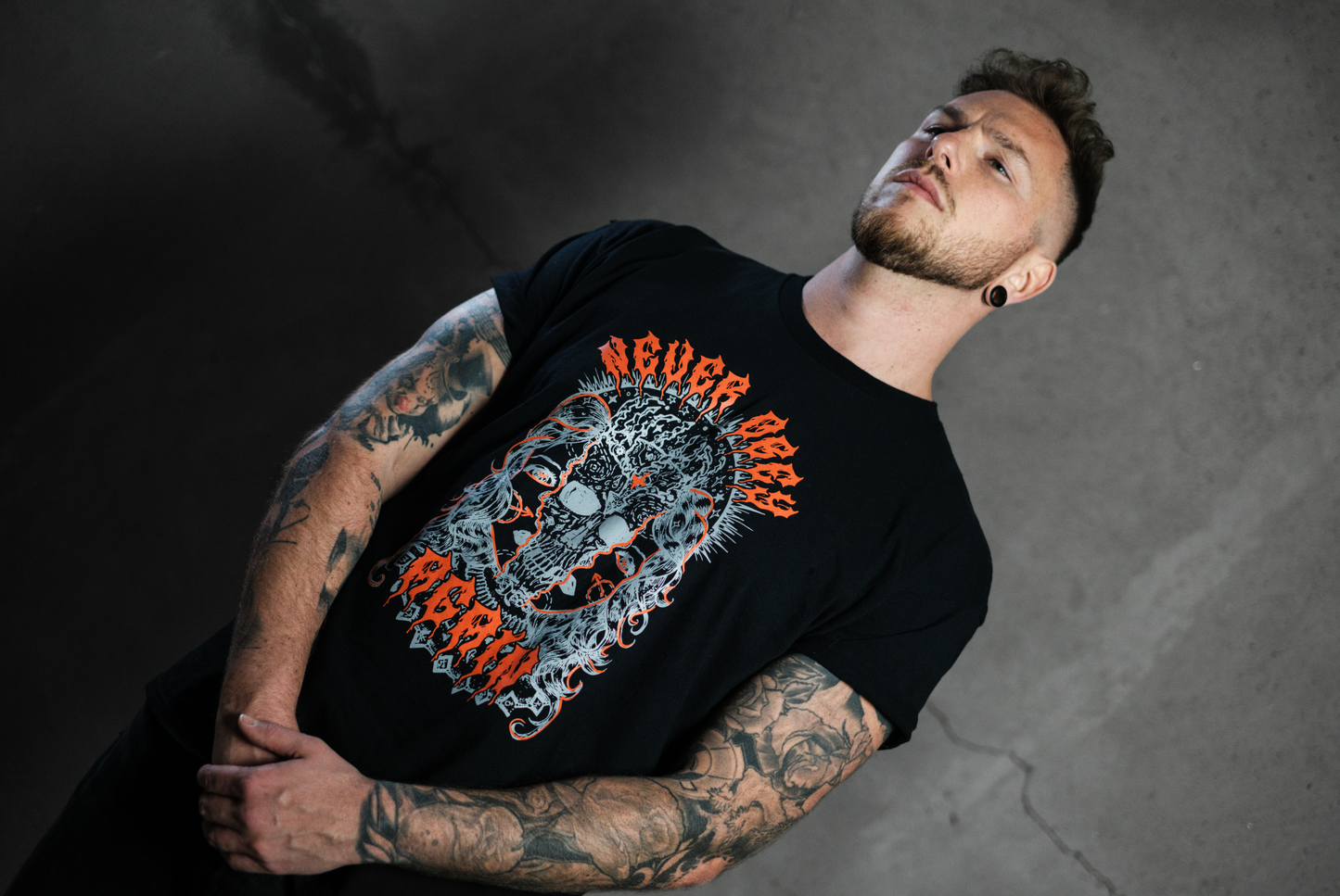 "Broken Face" Black Tee Unisex EU